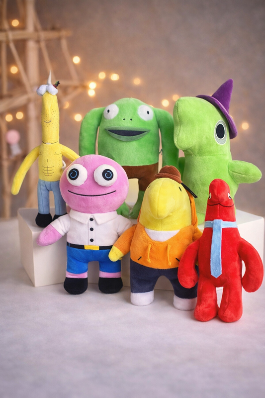 Smiling Friends Character Plush Collection — Premium Soft Stuffed Dolls (Full Cast)